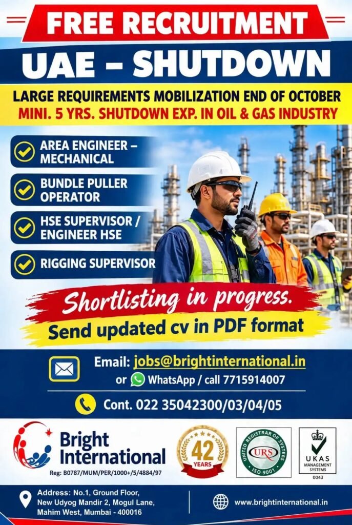 UAE Shutdown Jobs